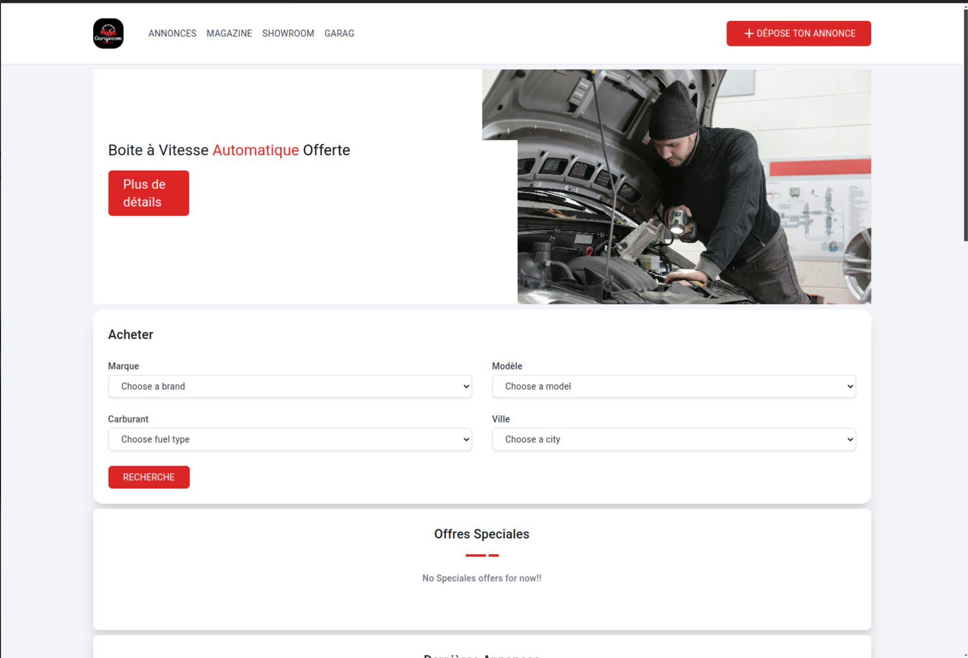 GarajCom - Auto Parts E-commerce