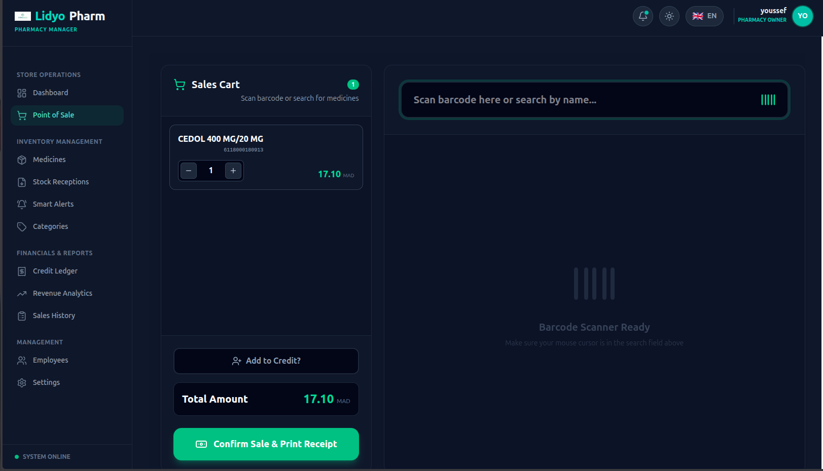 LidyoPharm (Pharmacy & Inventory SaaS)